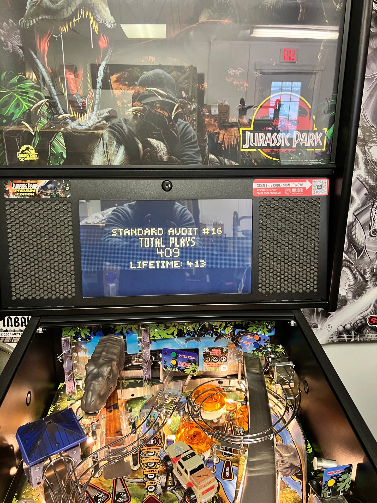 Used Jurassic Park premium with topper