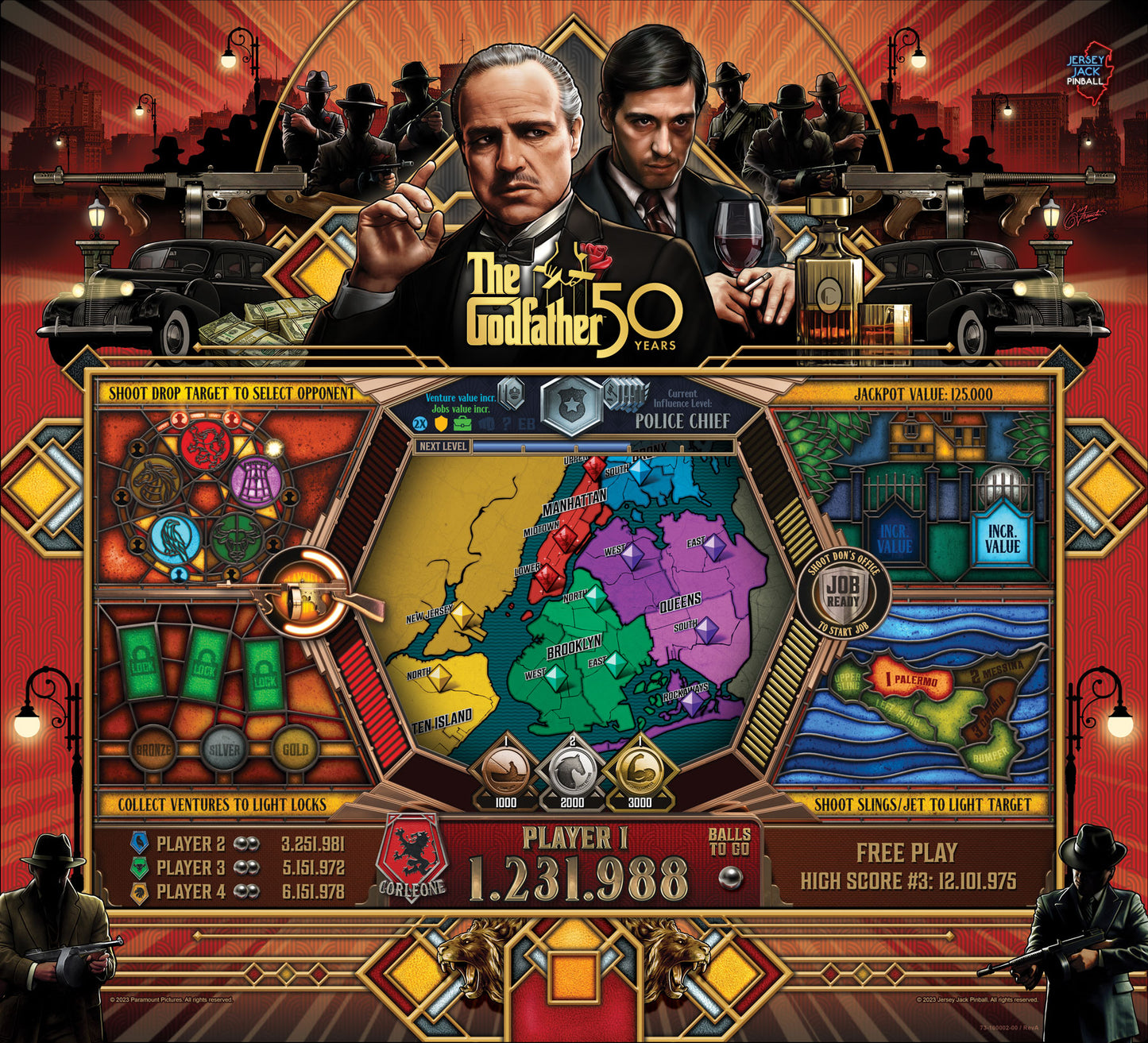 The Godfather LE - Jersey Jack Pinball