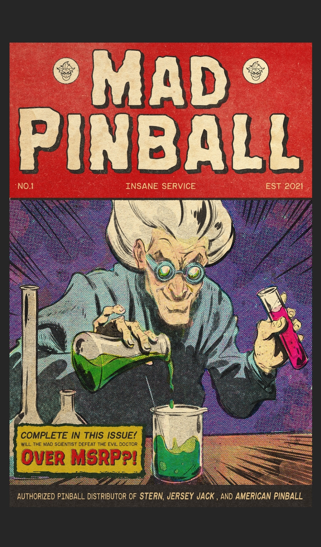 Mad Scientist Poster 17"x21.5"