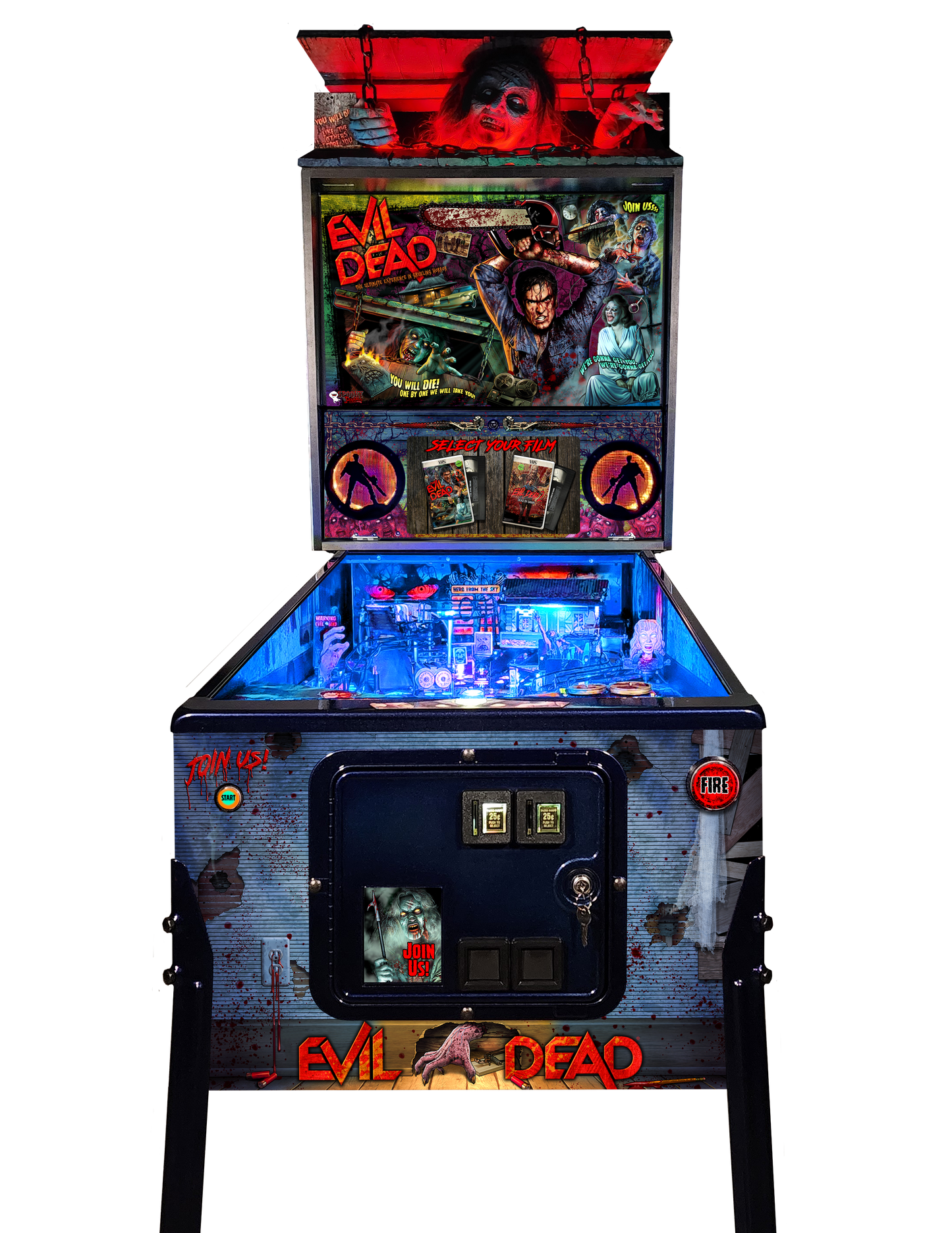 The Evil Dead Collector's Edition Pinball Machine by Spooky Pinball