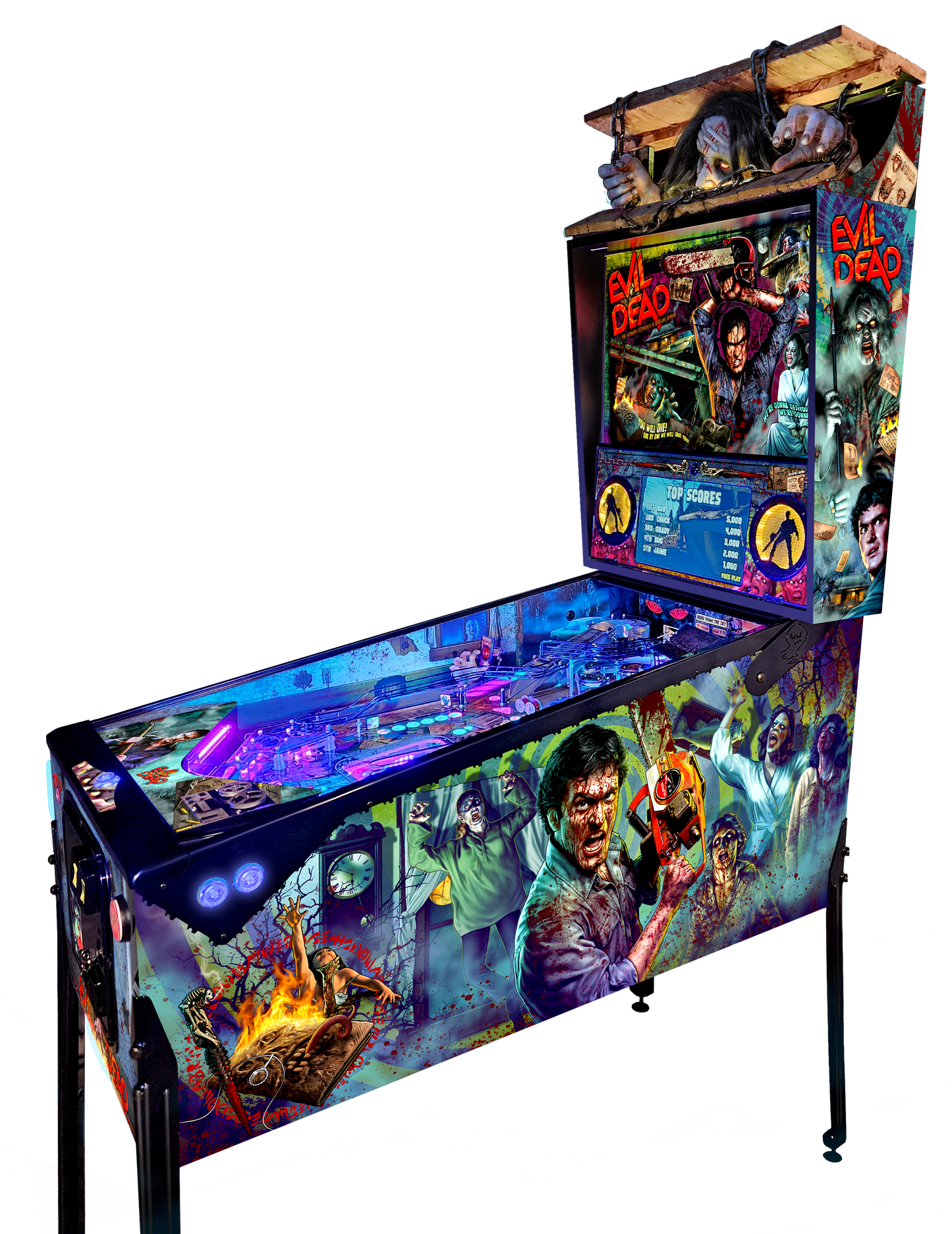 The Evil Dead Collector's Edition Pinball Machine by Spooky Pinball