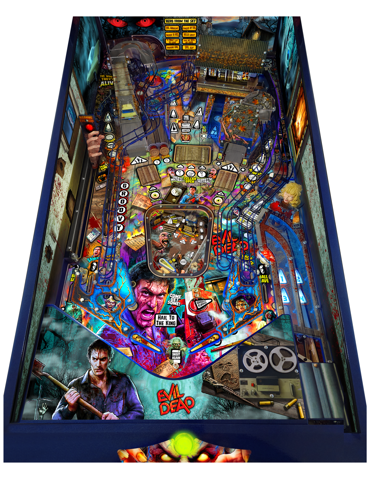 The Evil Dead Collector's Edition Pinball Machine by Spooky Pinball