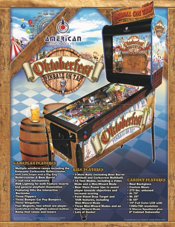 Oktoberfest Original DELUXE by American Pinball